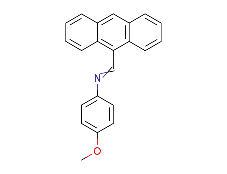 Molecular Structure of 14607-16-0 (Benzenamine, N-(9-anthracenylmethylene)-4-methoxy-)