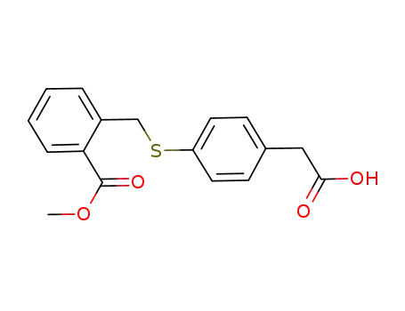 (4-{[2-(methoxycarbonyl)benzyl]thio}phenyl)acetic acid