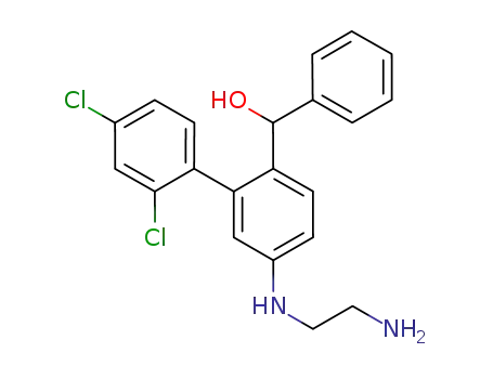 {4-[(2-aminoethyl)amino]-2-(2,4-dichlorophenyl)phenyl}phenylmethan-1-ol