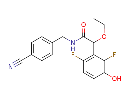 (RS)-N-(4-cyano-benzyl)-2-(2,6-difluoro-3-hydroxy-phenyl)-2-ethoxy-acetamide