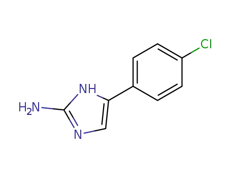 Molecular Structure of 60472-18-6 (1H-Imidazol-2-amine, 4-(4-chlorophenyl)-)