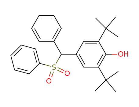 Phenol, 2,6-bis(1,1-dimethylethyl)-4-[phenyl(phenylsulfonyl)methyl]-