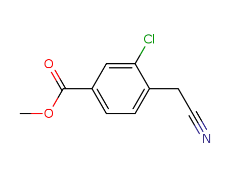 (±)-methyl 3-chloro-4-(cyanomethyl)benzoate