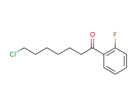 Molecular Structure of 487058-11-7 (7-CHLORO-1-(2-FLUOROPHENYL)-1-OXOHEPTANE)