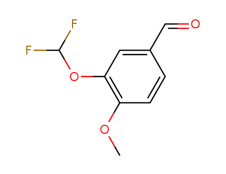 Benzaldehyde, 3-(difluoromethoxy)-4-methoxy- CAS No  153587-11-2