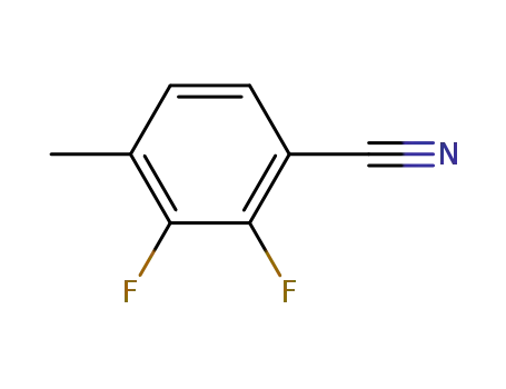 Molecular Structure of 508203-48-3 (Benzonitrile, 2,3-difluoro-4-methyl- (9CI))
