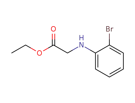 Molecular Structure of 2521-90-6 (Glycine, N-(2-bromophenyl)-, ethyl ester)
