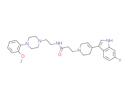 N-(2-(4-(2-methoxyphenyl)piperazin-1-yl)eth-1-yl)-3-(4-(6-fluoroindol-3-yl)-1,2,3,6-tetrahydropyridin-1-yl)propanamide