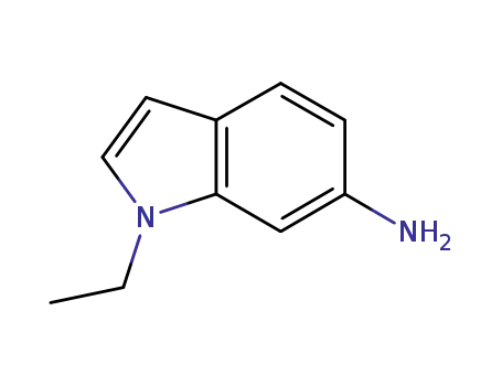 Molecular Structure of 681836-77-1 (1H-Indol-6-amine,1-ethyl-(9CI))