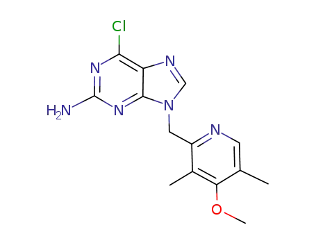 6-chloro-9-((4-methoxy-3,5-dimethylpyridin-2-yl)methyl)-9H-purin-2-amine