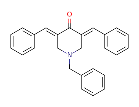 1-BENZYL-3,5-BIS[(E)-PHENYLMETHYLIDENE]TETRAHYDRO-4(1H)-PYRIDINONE