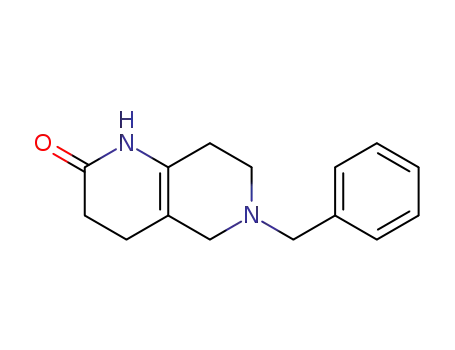 Molecular Structure of 210539-03-0 (6-BENZYL-3,4,5,6,7,8-HEXAHYDRO-1,6-NAPHTHYRIDIN-2(1H)-ONE)