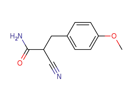 2-cyano-3-(4-methoxy-phenyl)-propionic acid amide
