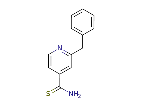 Molecular Structure of 4580-25-0 (4-Pyridinecarbothioamide, 2-(phenylmethyl)-)