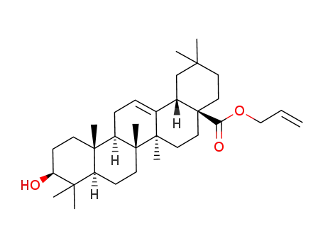 Molecular Structure of 247017-37-4 (3β-hydroxy-olean-12-en-28-allylate)