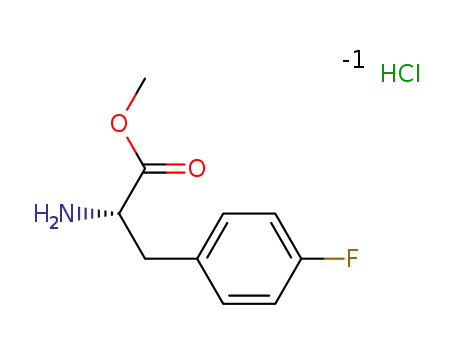 Molecular Structure of 176896-72-3 (H-P-FLUORO-D-PHE-OME HCL)