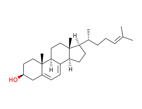 Molecular Structure of 1715-86-2 ((3S,9R,10R,13S,14R,17R)-10,13-dimethyl-17-[(2R)-6-methylhept-5-en-2-yl]-2,3,4,9,11,12,14,15,16,17-decahydro-1H-cyclopenta[a]phenanthren-3-ol)