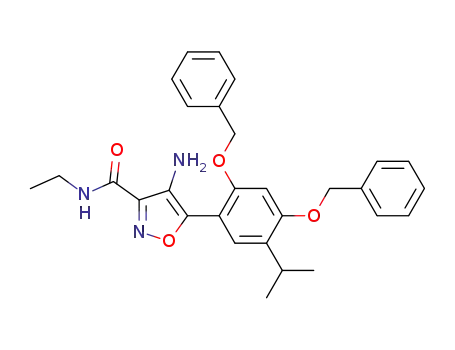 4-amino-5-[2,4-bis(benzyloxy)-5-isopropylphenyl]isoxazole-3-carboxylic acid ethylamide