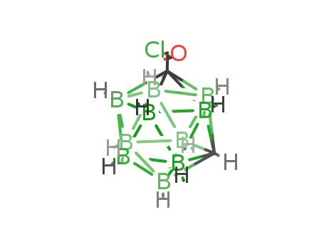 Molecular Structure of 40101-88-0 (1,7-dicarba-closo-dodecarborane-1-carboxylic acid chloride)