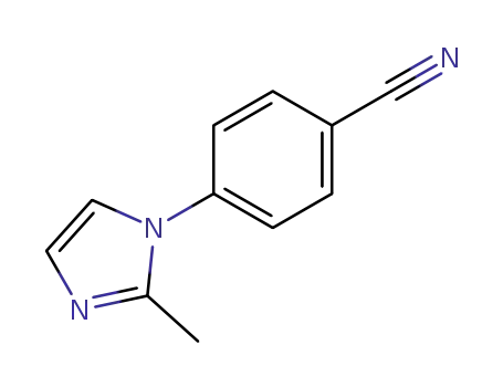 Molecular Structure of 122957-50-0 (4-(2-Methyl-1H-imidazol-1-yl)benzonitrile)