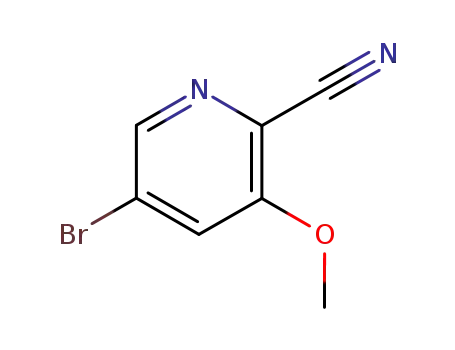 Molecular Structure of 36057-46-2 (5-Bromo-3-Methoxy-Pyridine2-Carbonitrile)