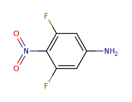 Molecular Structure of 122129-79-7 (3,5-DIFLUORO-4-NITROANILINE)