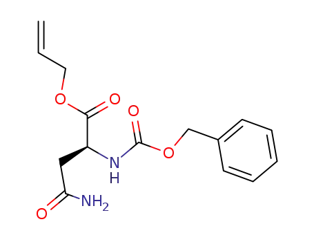 Molecular Structure of 848047-83-6 ((S)-2-((benzyloxycarbonyl)amino)succinic acid 1-allyl ester 4-amide)