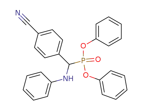 Molecular Structure of 118465-82-0 (Phosphonic acid, [(4-cyanophenyl)(phenylamino)methyl]-, diphenyl
ester)