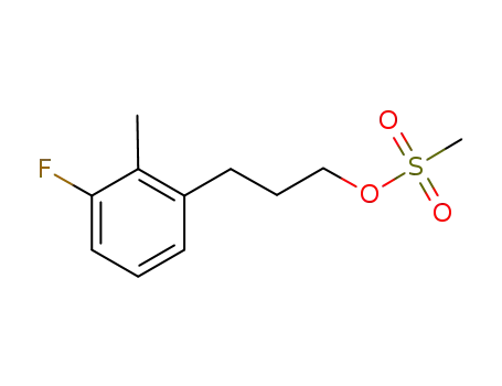 Molecular Structure of 377083-82-4 (Benzenepropanol, 3-fluoro-2-methyl-, methanesulfonate)