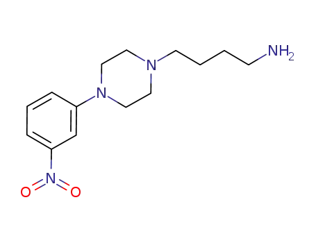 Molecular Structure of 740873-02-3 (4-(4-(3-nitrophenyl)piperazin-1-yl)butan-1-amine)