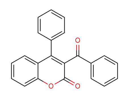 Molecular Structure of 19725-29-2 (3-Benzoyl-4-phenylcoumarin)