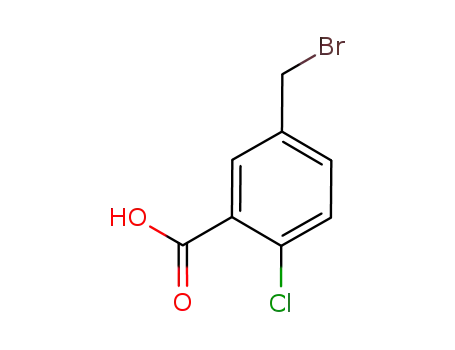 Molecular Structure of 66658-57-9 (5-BROMOMETHYL-2-CHLOROBENZOIC ACID)