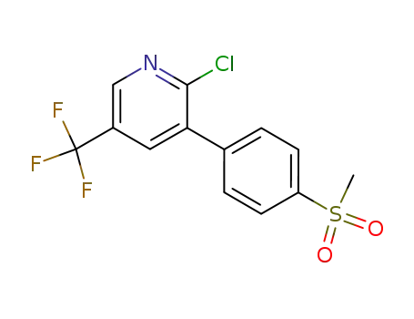 2-chloro-3-[4-(methylsulfonyl)phenyl]-5-trifluoromethyl-pyridine