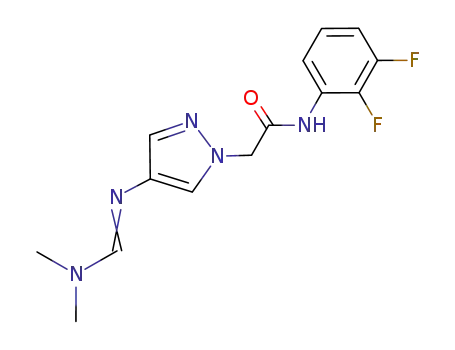 N-(2,3-difluorophenyl)-2-(4-{[(dimethylamino)methylene]amino}-1H-pyrazol-1-yl)acetamide