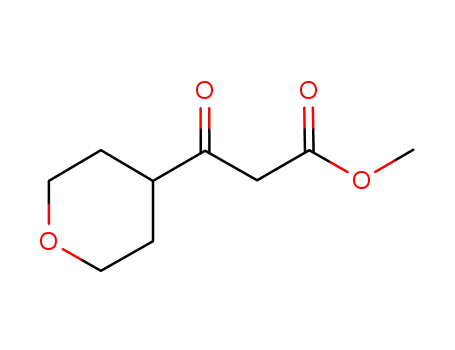 Molecular Structure of 75338-17-9 (TETRAHYDRO-BETA-OXO-2H-PYRAN-4-PROPANOIC ACID METHYL ESTER)