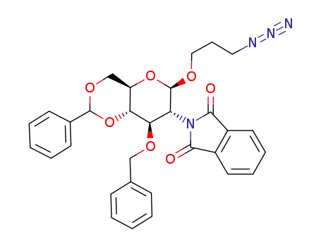3-azidopropyl 3-O-benzyl-4,6-O-benzylidene-2-deoxy-2-phthalimido-β-D-glucopyranoside