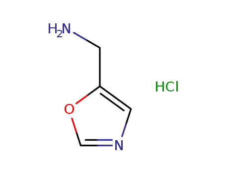 Molecular Structure of 1375068-54-4 (5-OxazoleMethanaMine, hydrochloride (1:2))