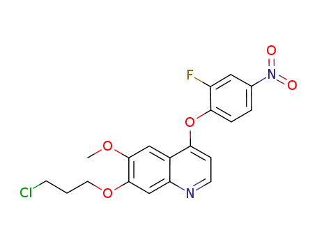 Quinoline, 7-(3-chloropropoxy)-4-(2-fluoro-4-nitrophenoxy)-6-methoxy-
