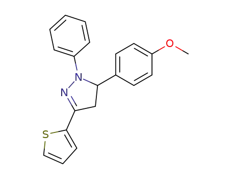 5-(4-methoxyphenyl)-1-phenyl-3-(thiophen-2-yl)-4,5-dihydro-1H-pyrazole