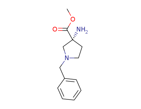 3-Pyrrolidinecarboxylicacid, 3-amino-1-(phenylmethyl)-, methyl ester