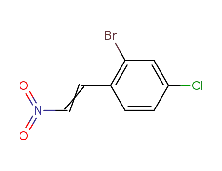 Molecular Structure of 1202889-67-5 (2-bromo-4-chloro-1-[2-nitroethenyl]benzene)
