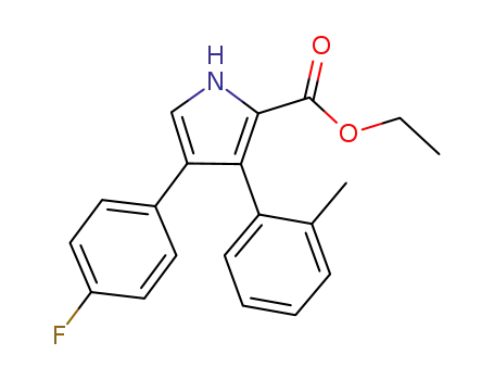 4-(4-fluoro-phenyl)-3-o-tolyl-1H-pyrrole-2-carboxylic acid ethyl ester