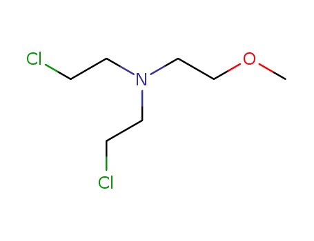 Molecular Structure of 26112-92-5 (BIS-(2-CHLORO-ETHYL)-(2-METHOXY-ETHYL)-AMINE)
