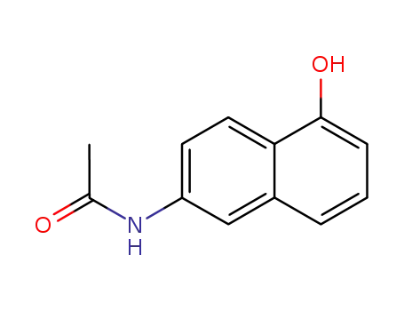 Molecular Structure of 86700-06-3 (N-(5-hydroxynaphthalen-2-yl)acetamide)
