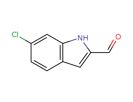 Molecular Structure of 53590-59-3 (6-Chloro-1H-indole-2-carbaldehyde)