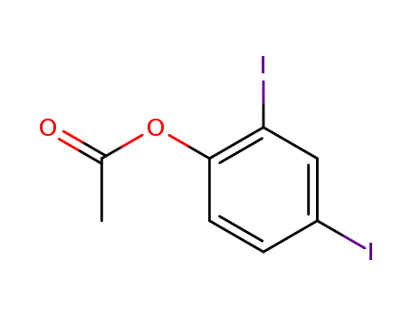 Molecular Structure of 36914-80-4 (Phenol,2,4-diiodo-,acetate)