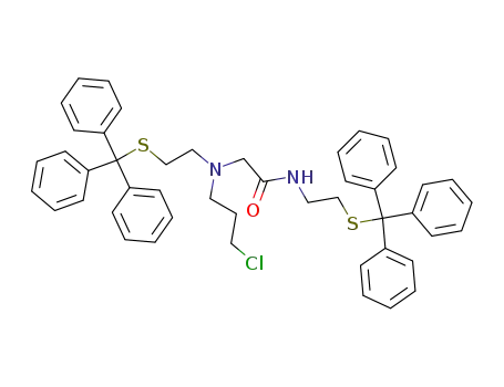 N-[[[[2-[(triphenylmethyl)thio]ethyl]amino]carbonyl]-methyl]-N-(3′-chloropropyl)-S-(triphenylmethyl)-2-aminoethanethiol