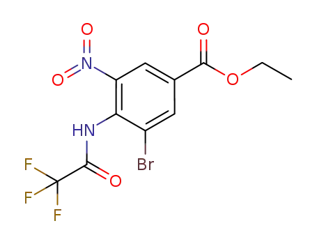 ethyl 3-bromo-5-nitro-4-[(trifluoroacetyl)amino]benzoate