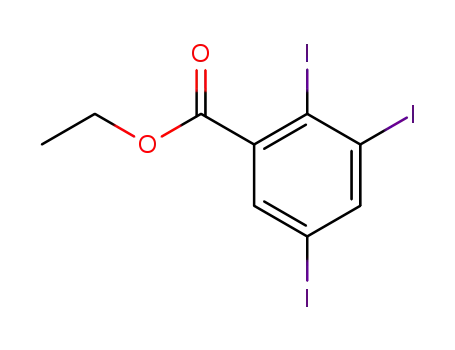 Molecular Structure of 25546-12-7 (2,3,5-triiodobenzoic acid ethyl ester)