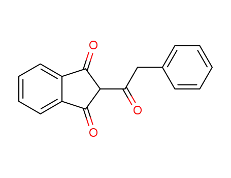 Molecular Structure of 2740-28-5 (1H-Indene-1,3(2H)-dione,2-(2-phenylacetyl)-)